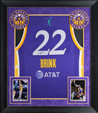 Sparks Cameron Brink Authentic Signed Purple Nike Framed Jersey JSA #CL31414