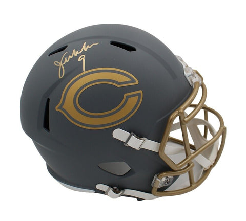 Jim McMahon Signed Chicago Bears Speed Full Size Slate NFL Helmet