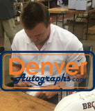 Bill Romanowski Autographed Denver Broncos Logo Football Beckett 34942