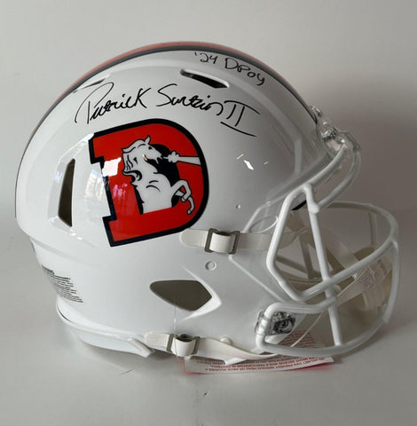 Patrick Surtain II Autographed/Inscribed "24DPOY" Snowcapped Pro Helmet BAS COA