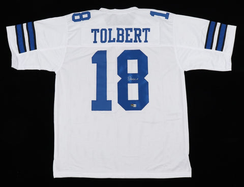 Jalen Tolbert Signed Cowboys Jersey (Beckett) Dallas 2022 3rd Round Pick W.R.