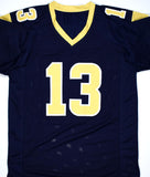 Kurt Warner Autographed Blue Gold Pro Style Jersey w/HOF, SB MVP -Beckett W Holo