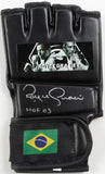 Royce Gracie Signed Brazil MMA Glove Inscribed "HOF 03" (Beckett)