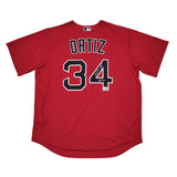 David Ortiz Autographed Boston Red Sox Nike Replica Red Jersey W/HOF 22 Beckett