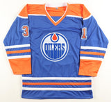 Grant Fuhr Signed Edmonton Oilers Jersey "HOF 03" (JSA) 5xStanley Cup Champion