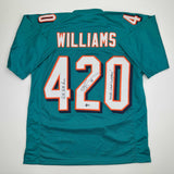 Autographed/Signed Ricky Williams Smoke Weed Everyday Puff Puff Jersey BAS COA