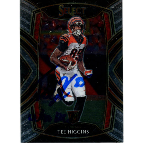 Tee Higgins Autographed Panini Select 260 Who Dey Trading Card Beckett 48916