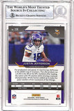 Justin Jefferson Autographed/Signed 2020 Prizm #398 Trading Card BAS 38985