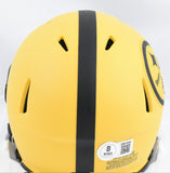 Troy Polamalu Autographed Steelers Rave Speed Mini Helmet - Beckett W Hologram