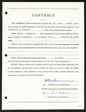 Fritz Crisler HOF Michigan Head Coach Signed/Auto Contract PSA BA199015