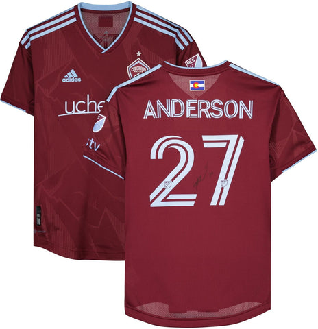Sebastian Anderson Colorado Rapids Signed MU #27 Maroon Jersey 2023 MLS Season-M