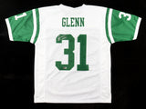 Aaron Glenn Signed New York Jets Jersey (Beckett) 3xPro Bowl Defensive Back