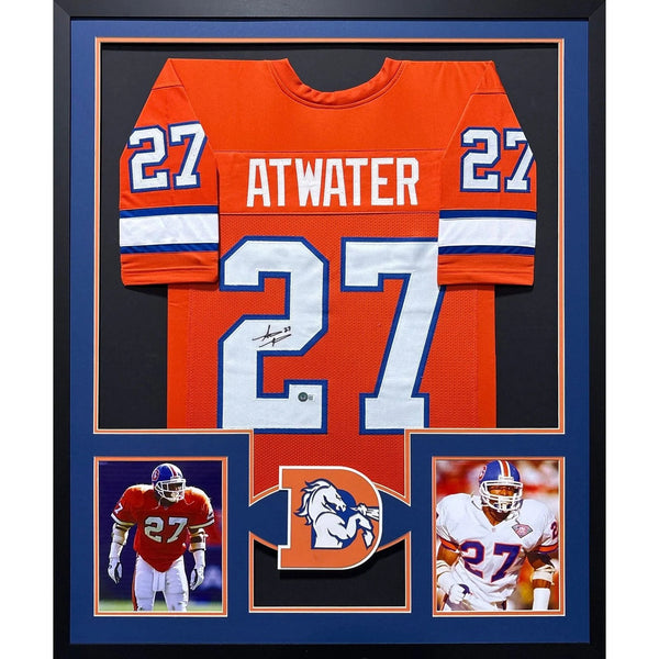 Steve Atwater Autographed Signed Framed Denver Broncos 2P Jersey BECKETT
