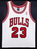 Michael Jordan Autographed Framed Nike Jersey Bulls Best Wishes JSA YY39497