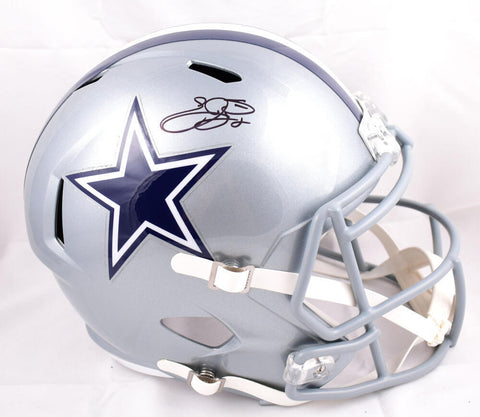 Emmitt Smith Autographed F/S Dallas Cowboys Speed Helmet *Top- Beckett W Holo