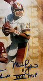 Washington NFL QB Legends Framed 16x20 w/ Five Auttographs/Inscriptions JSA COA