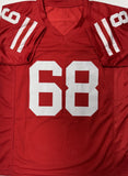 MARK TAUSCHER Signed Replica Red Badgers Jersey - Wisconsin Badgers - BAS