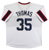 Frank Thomas Authentic Signed White Throwback Pro Style Jersey BAS Witnessed