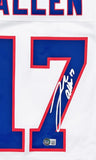Josh Allen Buffalo Bills Signed White Nike Game Jersey Beckett BAS