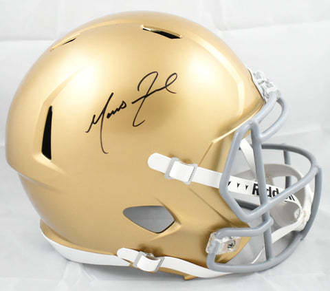 Marcus Freeman Autographed Notre Dame Irish F/S Speed Helmet - Beckett W Holo