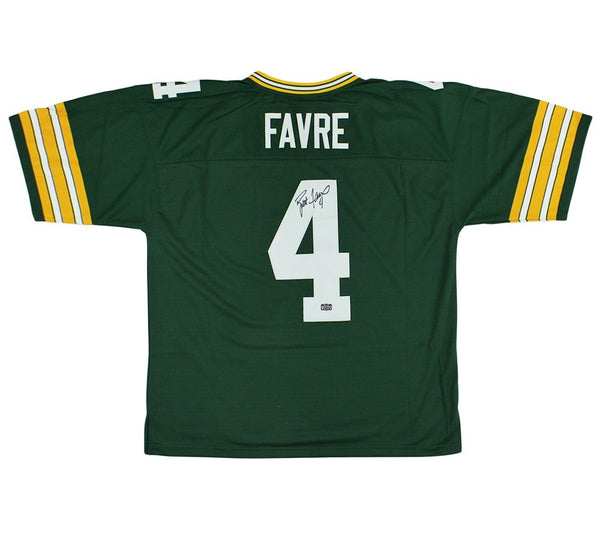Brett Favre Signed Green Bay Packers Mitchell & Ness Legacy Green NFL 2XL Jersey