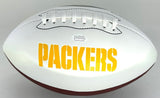 Packers SB Champ DONALD DRIVER Signed White Panel Logo Football AUTO - JSA