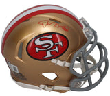 Joe Montana / Jerry Rice Autographed 49ers Mini Throwback Speed Helmet Beckett