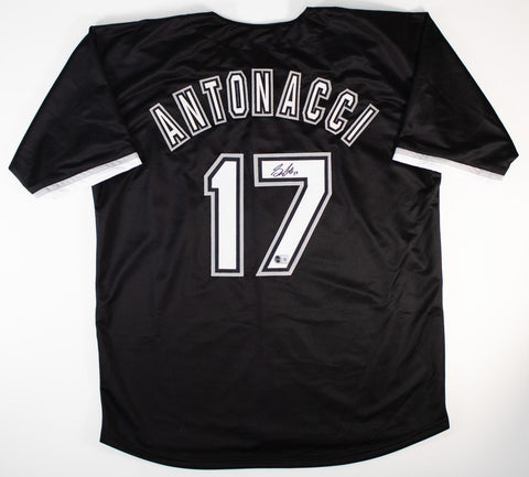 Sam Antonacci Signed Chicago White Sox Black Home Jersey (Beckett) Rookie Inf.