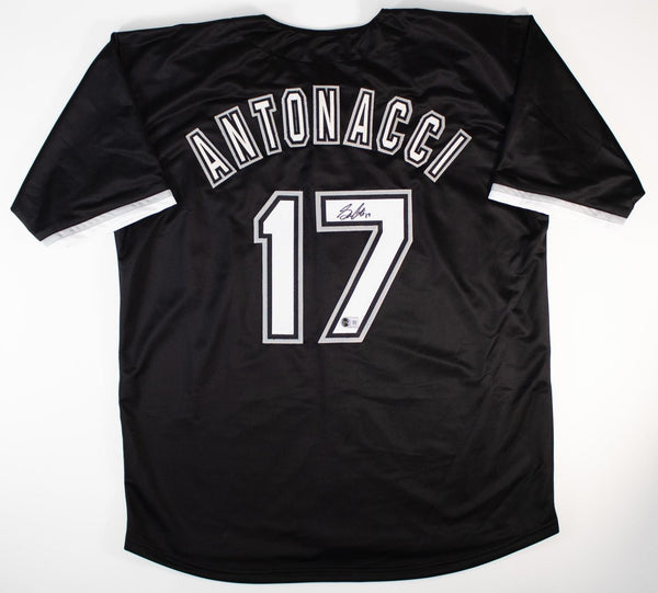 Sam Antonacci Signed Chicago White Sox Black Home Jersey (Beckett) Rookie Inf.