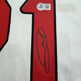 Autographed/Signed Andrea Pirlo AC Milan White Soccer Futbol Jersey Beckett COA