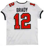 TOM BRADY Autographed Tampa Bay Buccaneers Nike Elite White Jersey FANATICS