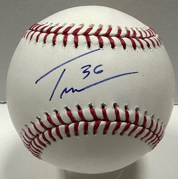 Brewers Pitcher TOBIAS MYERS Signed Official MLB Baseball AUTO - JSA
