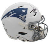 AJ Brown Signed New England Patriots Speed Flex Authentic Rivalries NFL Helmet