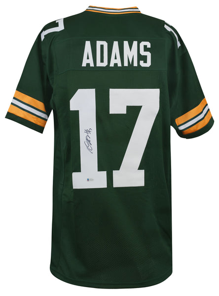 Davante Adams (GB PACKERS) Signed Green Custom Football Jersey - (Beckett COA)