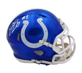 Josh Downs Signed Indianapolis Colts Speed Flash NFL Mini Helmet