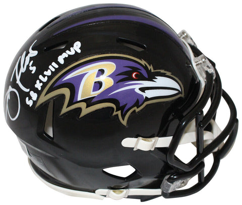Joe Flacco Signed Baltimore Ravens Mini Helmet w/SB MVP BAS 40176