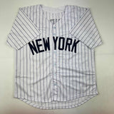 Autographed/Signed Ron Guidry New York Pinstripe Baseball Jersey Beckett BAS COA