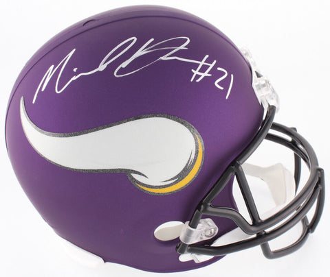 Mike Hughes Signed Vikings Custom Matte Purple Full-Size Helmet (TSE COA) UCF