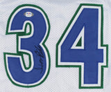 Isaiah Rider Signed Minnesota Timberwolves Jersey (PSA COA) 5th Overall Pk/ 1999