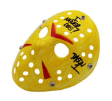 Ari Lehman Signed Friday the 13th Yellow Costume Mask with I Never Die Insc