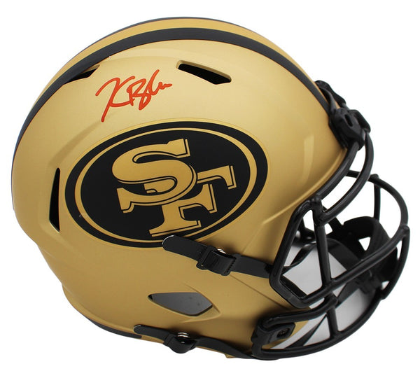 Kaelon Black Signed San Francisco 49ers Speed Rave Full Size NFL Helmet