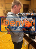 Bo Nix Autographed Denver Broncos Authentic Rave Helmet Beckett Witness 49641