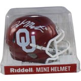 John Mateer Autographed Oklahoma Sooners Mini Helmet Beckett Witness 58311