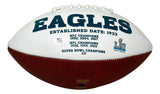 Nakobe Dean Signed Eagles Logo Football PSA/DNA w/ Super Bowl 59 Case