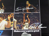 1978-79 NBA Champions Supersonics Auto Poster Photo 9 Sigs Fred Brown MCS 51049