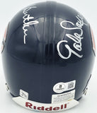 Dick Butkus & Gale Sayers Autographed Bears Blue Mini Helmet Beckett #AE16660