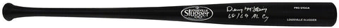 Denny McLain Signed Louisville Slugger Black Baseball Bat w/68, 69 AL CY -SS COA