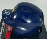 Brewers Infielder BRICE TURANG Signed Rawlings BLUE Mini Helmet AUTO - BAS