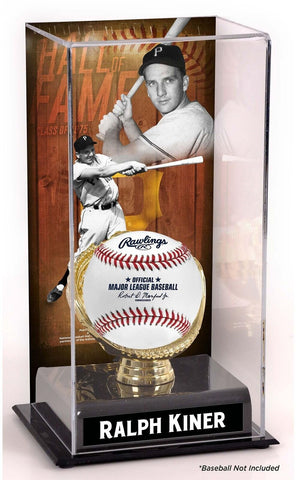 Ralph Kiner Pittsburgh Pirates Hall of Fame Sublimated Display Case with Image