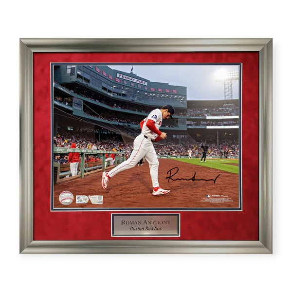 Roman Anthony Red Sox Signed Autographed 16x20 Photo Framed to 20x24 Fanatics